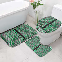 New Zealand Maori Niho Taniwha Bathroom Set Kakariki Mangopare and Puhoro Pattern LT9 - Polynesian Pride