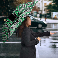 New Zealand Maori Niho Taniwha Umbrella Kakariki Mangopare and Puhoro Pattern LT9 - Polynesian Pride