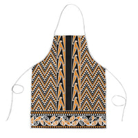 New Zealand Maori Niho Taniwha Apron Karaka Mangopare and Puhoro Pattern LT9 Gold - Polynesian Pride