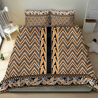 New Zealand Maori Niho Taniwha Bedding Set Karaka Mangopare and Puhoro Pattern