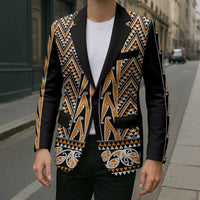 New Zealand Maori Niho Taniwha Blazer Karaka Mangopare and Puhoro Pattern - Polynesian Pride