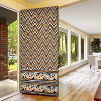 New Zealand Maori Niho Taniwha Door Cover Karaka Mangopare and Puhoro Pattern LT9 - Polynesian Pride