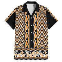 New Zealand Maori Niho Taniwha Family Matching Summer Maxi Dress and Hawaiian Shirt Karaka Mangopare and Puhoro Pattern