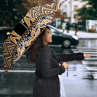 New Zealand Maori Niho Taniwha Umbrella Karaka Mangopare and Puhoro Pattern LT9 - Polynesian Pride