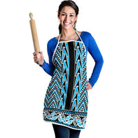 New Zealand Maori Niho Taniwha Apron Kikorangi Mangopare and Puhoro Pattern LT9 - Polynesian Pride