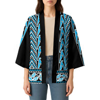 New Zealand Maori Niho Taniwha Kimono Kikorangi Mangopare and Puhoro Pattern - Polynesian Pride