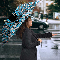 New Zealand Maori Niho Taniwha Umbrella Kikorangi Mangopare and Puhoro Pattern LT9 - Polynesian Pride