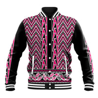New Zealand Maori Niho Taniwha Baseball Jacket Mawhero Mangopare and Puhoro Pattern