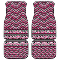 New Zealand Maori Niho Taniwha Car Mats Mawhero Mangopare and Puhoro Pattern