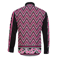 New Zealand Maori Niho Taniwha Family Matching Long Sleeve Bodycon Dress and Hawaiian Shirt Mawhero Mangopare and Puhoro Pattern