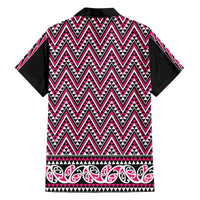 New Zealand Maori Niho Taniwha Family Matching Off The Shoulder Long Sleeve Dress and Hawaiian Shirt Mawhero Mangopare and Puhoro Pattern