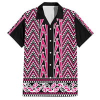 New Zealand Maori Niho Taniwha Family Matching Puletasi and Hawaiian Shirt Mawhero Mangopare and Puhoro Pattern