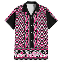New Zealand Maori Niho Taniwha Hawaiian Shirt Mawhero Mangopare and Puhoro Pattern
