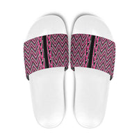 New Zealand Maori Niho Taniwha Slide Sandals Mawhero Mangopare and Puhoro Pattern - Polynesian Pride