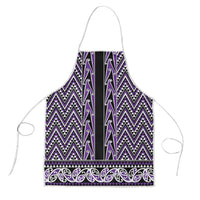 New Zealand Maori Niho Taniwha Apron Waiporopo Mangopare and Puhoro Pattern LT9 Purple - Polynesian Pride