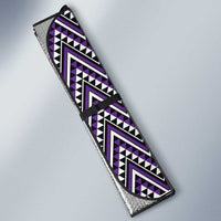 New Zealand Maori Niho Taniwha Auto Sun Shade Waiporopo Mangopare and Puhoro Pattern LT9 - Polynesian Pride