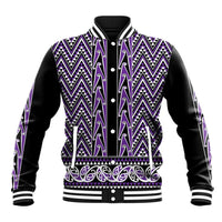 New Zealand Maori Niho Taniwha Baseball Jacket Waiporopo Mangopare and Puhoro Pattern