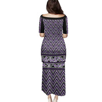 New Zealand Maori Niho Taniwha Family Matching Puletasi and Hawaiian Shirt Waiporopo Mangopare and Puhoro Pattern