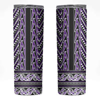 New Zealand Maori Niho Taniwha Skinny Tumbler Waiporopo Mangopare and Puhoro Pattern