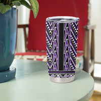 New Zealand Maori Niho Taniwha Tumbler Cup Waiporopo Mangopare and Puhoro Pattern