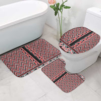 New Zealand Maori Niho Taniwha Bathroom Set Whero Mangopare and Puhoro Pattern LT9 - Polynesian Pride