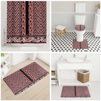 New Zealand Maori Niho Taniwha Bathroom Set Whero Mangopare and Puhoro Pattern LT9 - Polynesian Pride