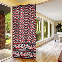 New Zealand Maori Niho Taniwha Door Cover Whero Mangopare and Puhoro Pattern LT9 - Polynesian Pride