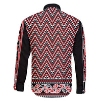 New Zealand Maori Niho Taniwha Family Matching Puletasi and Hawaiian Shirt Whero Mangopare and Puhoro Pattern