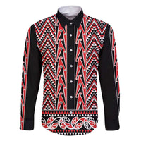 New Zealand Maori Niho Taniwha Family Matching Tank Maxi Dress and Hawaiian Shirt Whero Mangopare and Puhoro Pattern