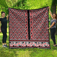 New Zealand Maori Niho Taniwha Quilt Whero Mangopare and Puhoro Pattern