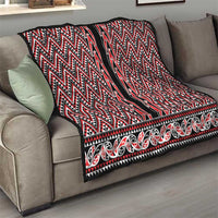 New Zealand Maori Niho Taniwha Quilt Whero Mangopare and Puhoro Pattern