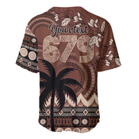 Personalised Bula Fiji 679 Baseball Jersey Fijian Tagimoucia Masi Tapa Art