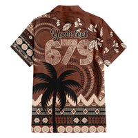 Personalised Bula Fiji 679 Family Matching Puletasi and Hawaiian Shirt Fijian Tagimoucia Masi Tapa Art