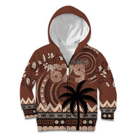 Personalised Bula Fiji 679 Kid Hoodie Fijian Tagimoucia Masi Tapa Art