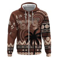 Personalised Bula Fiji 679 Zip Hoodie Fijian Tagimoucia Masi Tapa Art