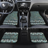New Zealand Maori Niho Taniwha Car Mats Papua Shell - Mangopare Puhoro Pattern