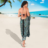 New Zealand Maori Niho Taniwha Sarong Papua Shell - Mangopare Puhoro Pattern