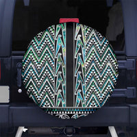 New Zealand Maori Niho Taniwha Spare Tire Cover Papua Shell - Mangopare Puhoro Pattern