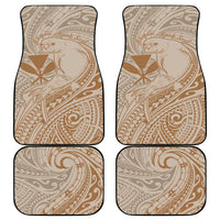 Hawaii Monk Seal and Map Car Mats Polynesian Kanaka Maoli Beige Vibe LT9 - Polynesian Pride