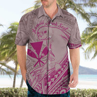 Hawaii Monk Seal and Map Hawaiian Shirt Polynesian Kanaka Maoli Pink Vibe LT9 - Polynesian Pride