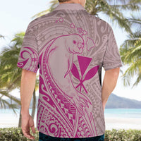 Hawaii Monk Seal and Map Hawaiian Shirt Polynesian Kanaka Maoli Pink Vibe LT9 - Polynesian Pride