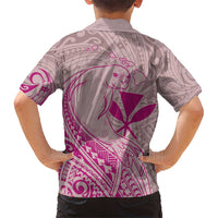 Hawaii Monk Seal and Map Hawaiian Shirt Polynesian Kanaka Maoli Pink Vibe LT9 - Polynesian Pride