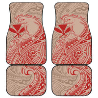 Hawaii Monk Seal and Map Car Mats Polynesian Kanaka Maoli Red Vibe LT9 - Polynesian Pride