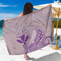 Hawaii Monk Seal and Map Sarong Polynesian Kanaka Maoli Violet Vibe