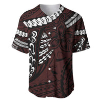 Polynesian Girl Tribal Tattoo Baseball Jersey Oxbood Vibe LT9 Oxblood - Polynesian Pride