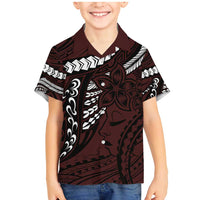 Polynesian Girl Tribal Tattoo Family Matching Mermaid Dress and Hawaiian Shirt Oxbood Vibe