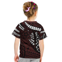 Polynesian Girl Tribal Tattoo Kid T Shirt Oxbood Vibe LT9 - Polynesian Pride