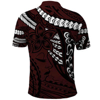 Polynesian Girl Tribal Tattoo Polo Shirt Oxbood Vibe LT9 - Polynesian Pride