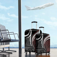 Polynesian Oxblood Line Art Tribal Tattoo Luggage Cover LT9 - Polynesian Pride
