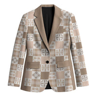 Hawaiian Palaka Quilt Pattern Blazer Hawaii Culture Bird of Paradise Exotic Motif - Polynesian Pride